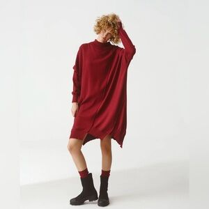 NWT Kedziorek Sweater Dress, Cotton. & Cashmere, Polish Design, Quiet Luxury